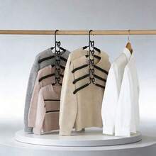 5-Tier Hanging Rack, This Multi-Layer Foldable Hanging Rack Can Maximize Your Closet Space. Multi-Functional Clothes Hanging Rack, 5-Tier Metal Foam Hanging Rack, Detachable Design, High-End Multi-Functional Storage Organizer Rack, Equipped With Non-Slip Handles, Multi-Functional Storage Organizer Rack Pendant (Due To Photography Reasons, Product Color May Vary Slightly). - Multicolor - View 7
