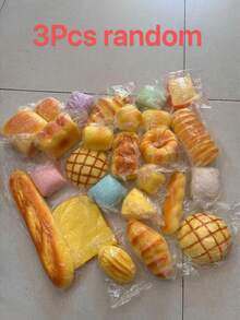1pc/3pcs/5pcs Realistic Bread Shaped Stress Relief Toy, Suitable For Display And Decoration, Ideal Choice For Baking Enthusiasts And Stress Relief Lovers! Realistic Bread Decoration, Can Be Used As Kitchen And Food Photography Props! Fun Bread Shaped Stress Relief Ball, Funny Prank Toy. (Due To Different Production Batches, Colors May Vary Slightly) Toys For Adults Women, Stress Relief Toy, Squishy>Jumbo, Stress Relief Toy, Toys. - Brown - View 14