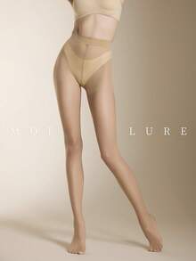 MOIRÉALLURE 1雙女款素色透膚時尚緊身內搭褲，適合日常穿搭與夜店風格 - 無色 - 查看 9