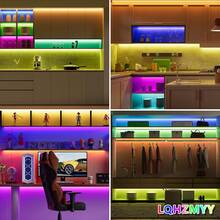 5V Indoor LED Light Strip, Length 3.28ft To 131.23ft, Multiple Specifications Cuttable, RGB Color Changing LED Light Strip With 24-Key Remote Control, Easy Adhesive Suitable For Room, Home, Kitchen, Cabinet Decoration, Party And Other Occasions - Multicolor - View 9