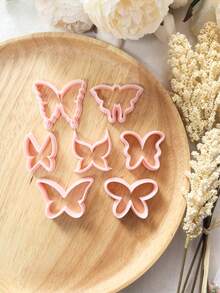Bohemian Floral Butterfly Polymer Clay Earring Mold Set, DIY Handmade Jewelry Making Tool, Elegant Flower Pendant Cutter, Ceramic Clay Embossing Mold, Romantic Fairy Style Earring Cutter, High Precision Polymer Clay Or Modeling Clay Mold - Butterfly - View 5