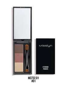 Misslyn 1個 3色霧面眉粉盤，持久填色定義塑形，內建鏡子與眉刷，輕巧便攜適合婚禮派對、日常休閒妝容、萬聖節妝容、畢業旅行禮物，易於使用 - #1 Red Velvet Cake - 查看 9