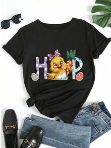 Women T-Shirts - Black - View 5