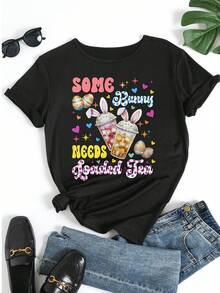 Women T-Shirts - Black - View 5