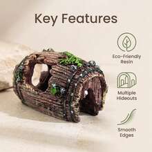 Vintage Moss Covered Broken Barrel Cave Aquarium Ornament For Nature Style Planted Tank Reptile Terrarium Decor - Happy Aquarium - View 6