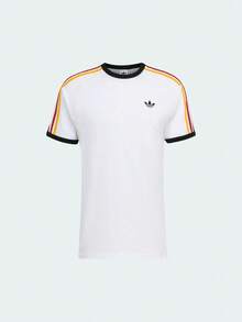 Adidas Originals 男款 ORIGINALS T-SHIRT 經典純棉三條紋運動短袖T恤 KC8639 - 白色 - 查看 2