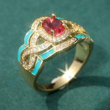 Vintage Bohemian Style Ring, Classic Elegant Jewelry For Festivals And Banquets, Luxury Jewelry, Charming Jewelry - Gold - View 5