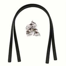 2 chiếc/Bộ dây đeo thẳng bằng da PU 45cm/17.71in với thiết kế đinh tán chữ, phụ kiện túi tự làm thủ công - Nhiều màu - Xem 11