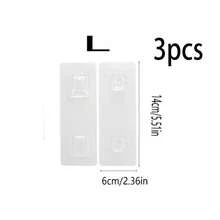 1/3 Sets Multifunctional Drill-Free Mother-Child Buckle Power Strip Wall & Desktop Organizer Fixing Clips Multifunctional Adhesive Pads - Clear - View 11