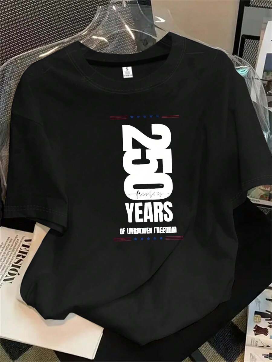 Top de mujer de manga corta y cuello redondo con logo y estampado del número 34, apto para todas las estaciones. - Negro - Ver 1