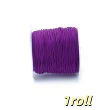 Cuộn dây nylon màu 20m/cuộn - rộng 0.8mm, sợi nylon bện màu sắc rực rỡ đa dạng (trắng, đỏ, hồng, vàng, xanh dương, đen, vàng kim, cầu vồng), lý tưởng để làm đồ trang sức DIY (vòng tay, dây chuyền, móc khóa), vật liệu thủ công cho phụ kiện handmade, xâu hạt & dự án macramé, hoàn hảo cho thủ công mùa xuân/hè, trang trí quà tặng sinh nhật & lễ hội, phong cách đa năng - Dây điện - Xem 11
