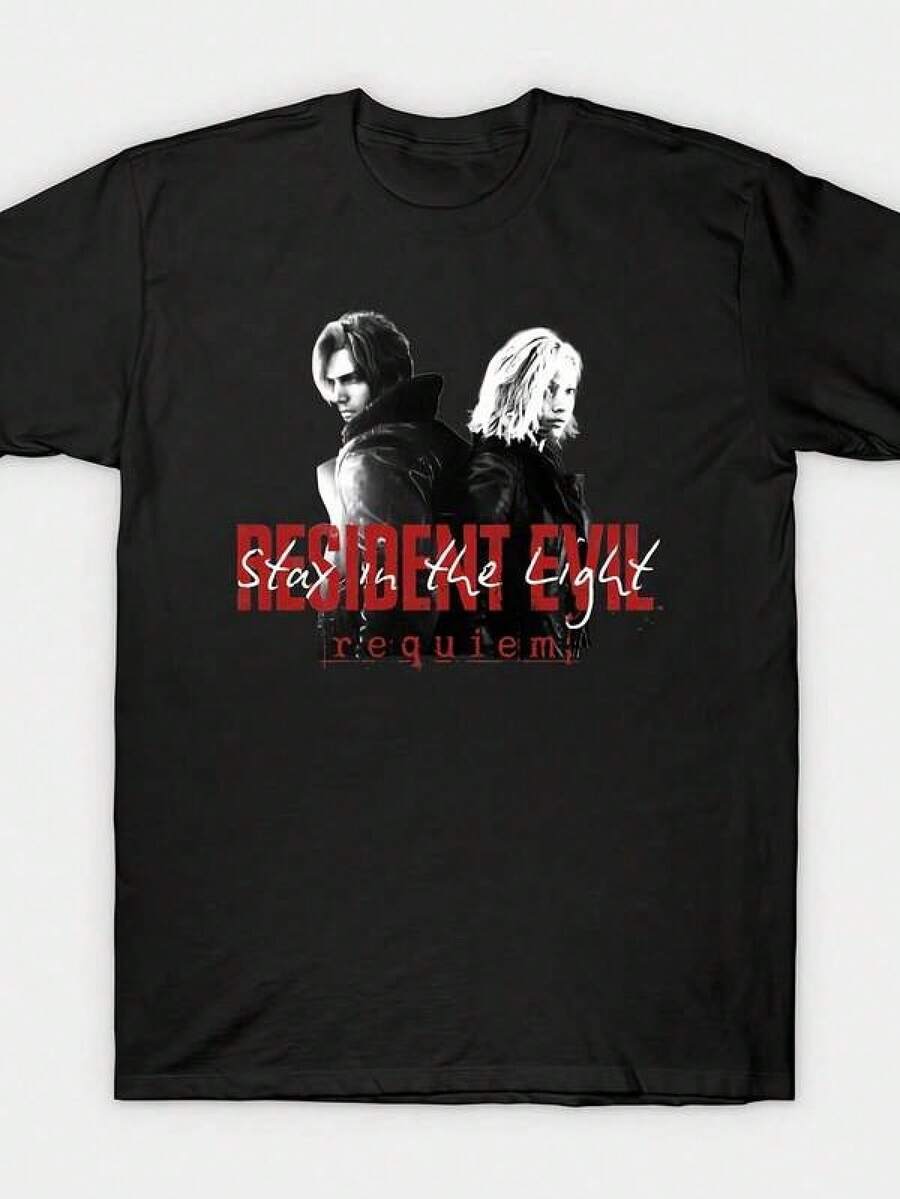 Camiseta casual de manga corta 100% algodón, nueva camiseta de algodón puro 2026, camiseta de personaje malvado, camiseta de juego, camiseta de personaje de anime, camiseta para hombre para todas las estaciones, diseño clásico, suave y cómoda, adecuada para uso casual y deportivo, unisex, camiseta coleccionable. TALLA GRANDE, Camiseta Casual de Moda, Hecha de Algodón Puro, Camisetas para Vacaciones de Primavera/Verano, Estilo Urbano, Camiseta Casual con Estampado Único, Camiseta Unisex, Lavable a Máquina - Negro - Ver 1