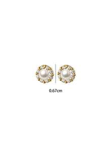 1 Paio di Orecchini a Perno in Argento Sterling S925 con Girasole Delicato, Fresco e Dolce per Donne, Stile Ins Francese Elegante alla Moda, Lusso Leggero di Alta Qualità, Adatti per Uso Quotidiano, Casual, Pendolarismo e Feste - girare - Visualizzare 10