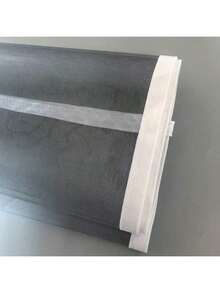 1 pieza Malla autoadhesiva para ventana, red invisible anti-insectos para uso doméstico en verano, fácil instalación, malla de fibra de vidrio gris para mosquitos y moscas - Ventana de malla gris con borde blanco - Ver 8