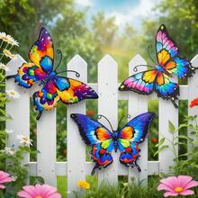 Decoración de pared colgante de mariposa de acrílico para sala de estar, dormitorio, comedor, porche, patio, bar, decoración de pared del hogar - Mariposa - Ver 4