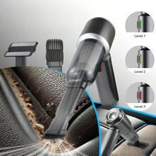 SUITU Multifunctional Cordless Mini Handheld Car Vacuum Cleaner, 11.1V 2000mAh USB Rechargeable, 3 Adjustable Suction Levels, Dual Suction & Blow Function With Multiple Attachments, Powerful Durable Vacuum For Car, Keyboard, Home & Pet Hair Cleaning - Multicolor - View 4
