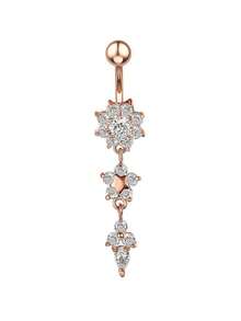 1 pieza Accesorio de joyería corporal sexy para piercing del ombligo, vacaciones de verano en la playa - Amarillo Oro - Ver 1