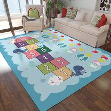 1pc Game Theme Rug, Designed For Boys Room - Game Controller Pattern, Perfect For Gaming Boys Bedroom, Game Controller Design, Rectangular Non-Slip Rug - Suitable For Game Room, Video Game Room, Odorless Absorbent Non-Slip Floor Mat, Outdoor Doormat, Decorative Rug, Entrance Shoe Mat, Foot Mat, Foam Mat, Dirt And Dust Front Door Mat - Multicolor - View 5