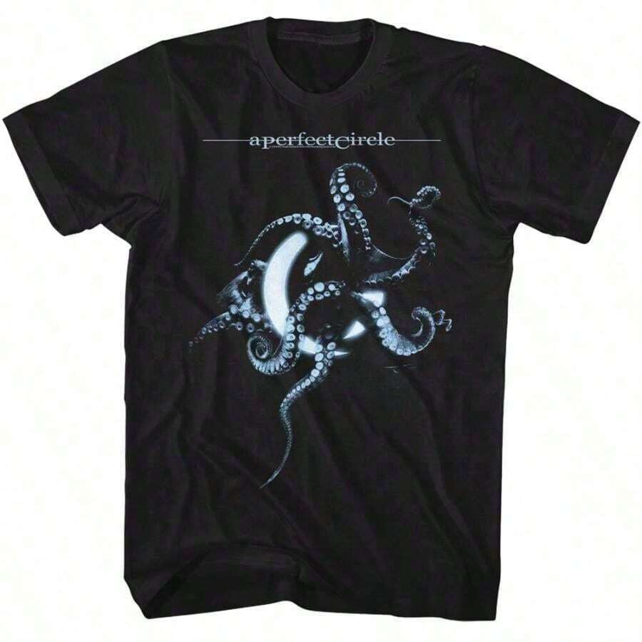 1 Piece A Perfect Circle Organic Mandala Men's T-Shirt Rock Band Music Merch 180g - Back 9 - View 1