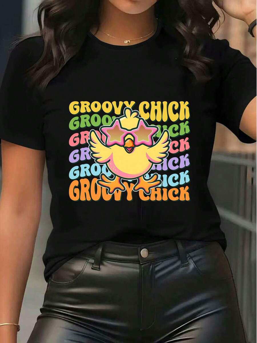 Women T-Shirts - Black - View 1