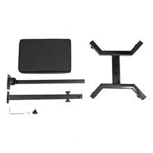 Adjustable Height Salon Armrest Stand With PU Sponge Pad, 27.56-38.98in, For Tattoo Nail Tech - Black - View 5