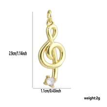 1pc Copper 18 Styles Music Instrument Pendant DIY Bracelet Necklace Earring Jewelry Accessory Charm Suitable For Concert Daily Commute Gift Between Colleagues - Multicolor - View 9