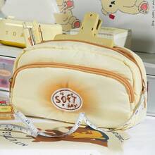 Unique Soufflé Pencil Case, Large Capacity, Student Pencil And Brush Storage Bag, Multi-Functional Zipper Storage Bag - Suitable For School, Office And Travel - Suitable For Students, Professionals, Men And Women Stationery Storage Box - Multicolor - View 8