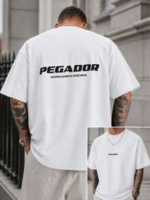 Men's Printed T-Shirt & Shorts Set - 100% Pure Cotton, Fun Prints, Street Casual Style - 黑色 5 - 查看 7