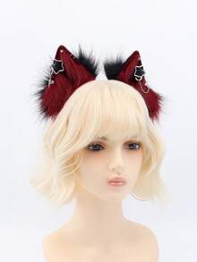 1PC Cute Sexy Fox Ear Theme Party Headpiece, Metallic Vibe Stage Cosplay Headdress, Cat Decorative Hairband Halloween - Hairband - View 7