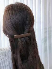 1/2pcs Women's Minimalist Anti-Slip Fashion Hair Clips, Vintage Matte Side Clips, Bangs Clips, Suitable For Summer, Vacation, Travel And Outdoor Activities, Can Be Used As Outfit Accessories And Gifts,Hair Claws - Multicolor - View 3