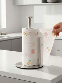 Paper Towel Holder, Heavy Duty Countertop Organizer With Anti-Tipping Base, One-Handed Tear Design, Durable Metal Construction, Fits All Standard Paper Towel Rolls, Perfect For Kitchen Countertops & Small Spaces, Sleek & Modern Style. - Multicolor - View 10