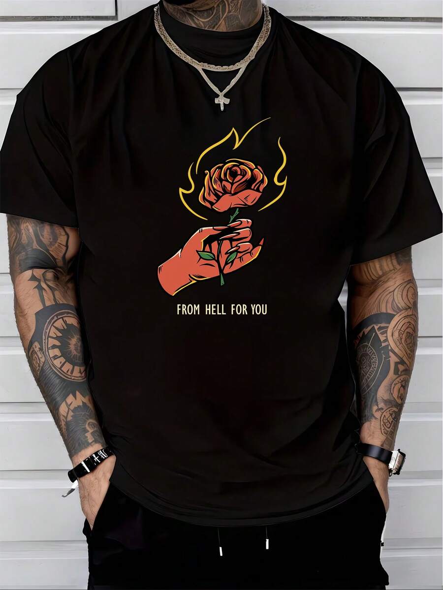 T-shirts för män - Svart - Visa 1