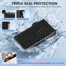 Waterproof Case, Portable Holder Case, Airtight Container With Removable Holder/Lanyard, EDC Storage Box For 110mm Size - Sealed Organizer For Men Women, Outdoor Survival Accessories Hiking Camping - 100 mm - View 4