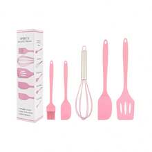 5pcs Silicone Spatula & Spoon Set, Silicone Cooking Utensils, Heat Resistant 600°F Non-Stick Silicone Spatulas & Spoons, Suitable For Cooking & Baking - Multicolor - View 12
