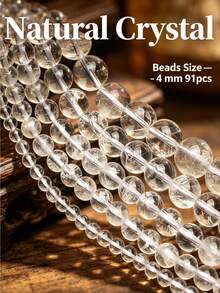 AA Natural Stone White Crystal Quartz High Quality Loose Spacer Beads For Jewelry Making DIY Bracelets Necklace Earrings Accessories For Women Gifts - Beads - View 8
