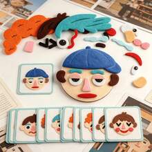 New Learning Toy, Social Emotional Learning Activity, Emotion Cards, Children DIY, Make Expressions, Describe Feelings, Educational Toy - Multicolor - View 8