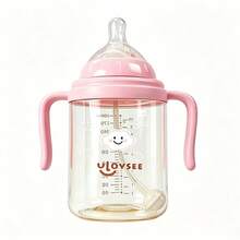 300ml 雲朵印花 PPSU 嬰兒餵奶瓶套裝，附加重吸管與手把，3合1可用於奶瓶、吸管杯與飲水嘴，滿足不同階段嬰兒需求，完美禮物讓餵食更輕鬆 - 彩色 - 查看 11