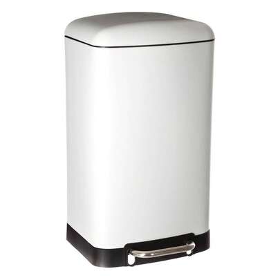 Interior Poubelle Ariane 30 L en métal blanc – Poubelle moderne et résistante 34 x 32 x 61 cm. La poubelle Ariane de 30 litres est fabriquée en métal robuste et arbore une élégante finition blanche qui s'intègre harmonieusement à tous les intérieurs. Ses dimensions (34 x 32 x 61 cm) en font une solution pratique au quotidien, idéale pour optimiser l'espace. Sa capacité de 30 litres la rend parfaite pour la cuisine, le bureau ou les pièces communes, alliant fonctionnalité et design moderne.