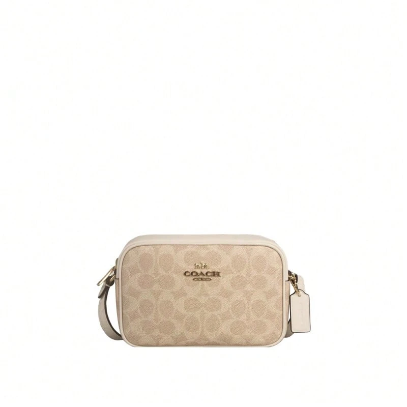 Coach Logo Print Women's Crossbody Bag CY752IMXDM - Sand Yellow CY752IMXDM - View 1