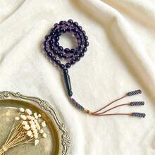 1 pieza Set de 51 piezas de pulsera de cuentas acrílicas, decoración de borlas hecha a mano, adecuada para uso diario y de oración de hombres (TASBIH) - Acrílico de 1051 líneas - Ver 10