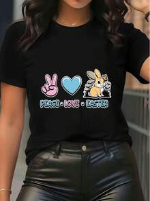 Women T-Shirts - Black - View 6