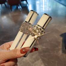 1pc High-Quality Crystal Rhinestone Party Perfume Refill Bottle 10ml Perfume Spray Bottle Travel Portable Perfume Bottle Empty Refill Bottle, No Water, Spray Bottle, Perfume Bottle, Party Essential - View 3