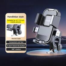 1pc Shockproof Anti-Drop Electric Scooter Phone Holder, Universal Bicycle Motorcycle Navigation Mount For Riding - A - View 7