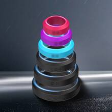 6pcs Silicone Penis Rings Set Different Sizes Cock Ring Male Extension Enhancement Cockring Long Lasting Sex Toys For Men - one-size - View 6