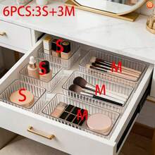 Transparent Desktop Drawer Storage Box, Suitable For Storing Cosmetics, Makeup Tools And Accessories - Multicolor - View 7