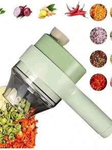 Cordless Rechargeable Electric Vegetable Food Processor And Chopper - A - View 2