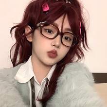 1pc Women's Retro Square Frame Fashion Glasses, Casual Versatile Daily Accessory - Multicolor - View 3