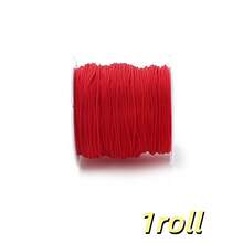 Cuộn dây nylon màu 20m/cuộn - rộng 0.8mm, sợi nylon bện màu sắc rực rỡ đa dạng (trắng, đỏ, hồng, vàng, xanh dương, đen, vàng kim, cầu vồng), lý tưởng để làm đồ trang sức DIY (vòng tay, dây chuyền, móc khóa), vật liệu thủ công cho phụ kiện handmade, xâu hạt & dự án macramé, hoàn hảo cho thủ công mùa xuân/hè, trang trí quà tặng sinh nhật & lễ hội, phong cách đa năng - Dây điện - Xem 25