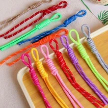 10入尼龍彩色繩，適用於DIY手工編織套組、鑰匙圈與背包掛飾編織材料、手工珠寶製作用品，珠寶愛好者的絕佳禮物 - 彩色尼龍繩 - 查看 3