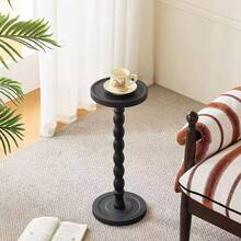1PcModern Round Wooden Side Table, Wooden Tea Table, Wooden Coffee Table, Small End Table, Multi-Functional Base Coffee Table For Living Room, Wooden Plant Stand, Home Decor Furniture, Suitable For Living Room, Bedroom, Bedside Flowers, Garden - Multicolor - View 6
